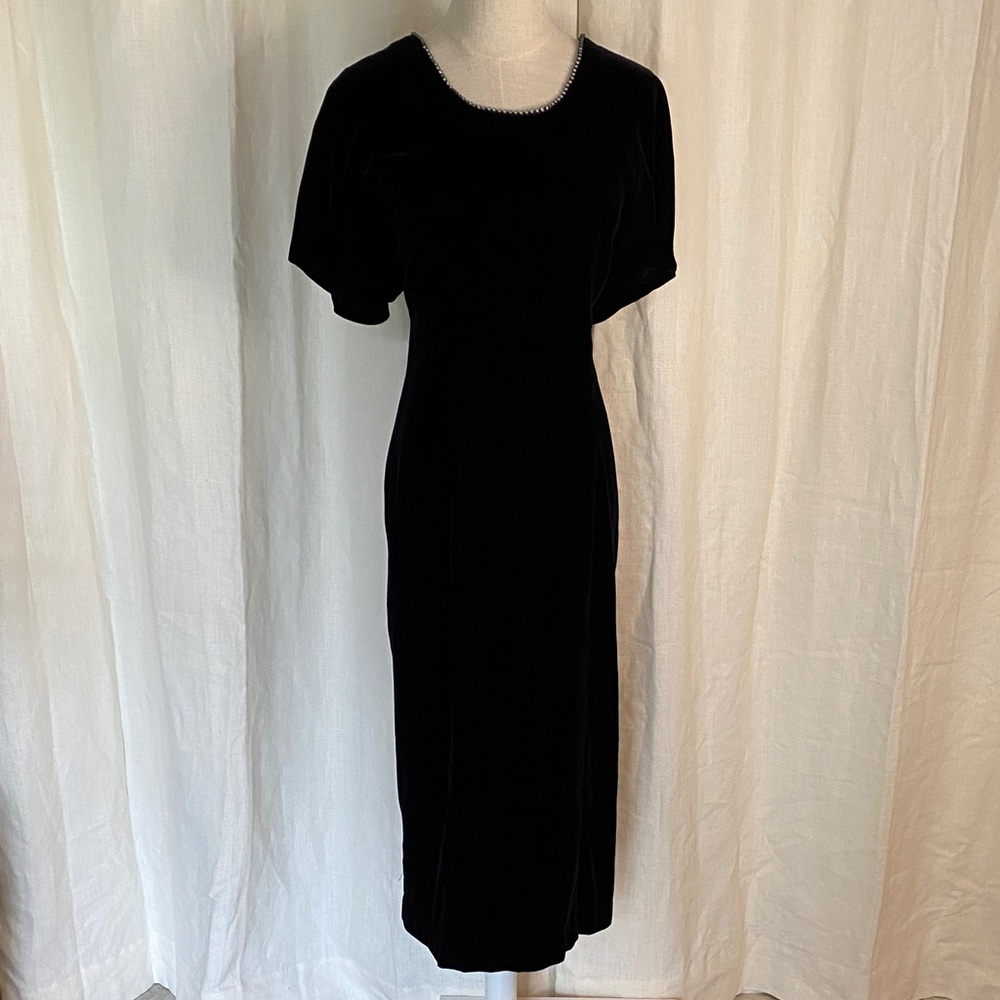 Vintage CDC Evening Velvet Dress